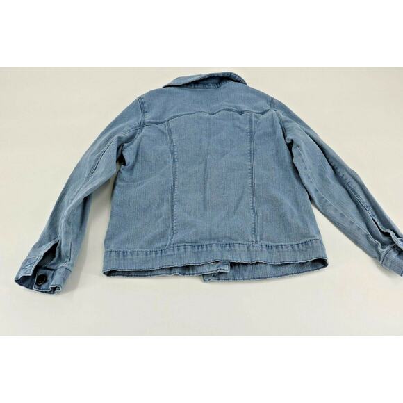 Carter's Girls Blue Button Down Heart Jacket Casual Winter Fall Youth Size 8 - Picture 7 of 7